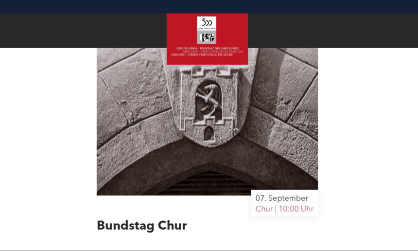Besuchen Sie uns am Bundstag in Chur